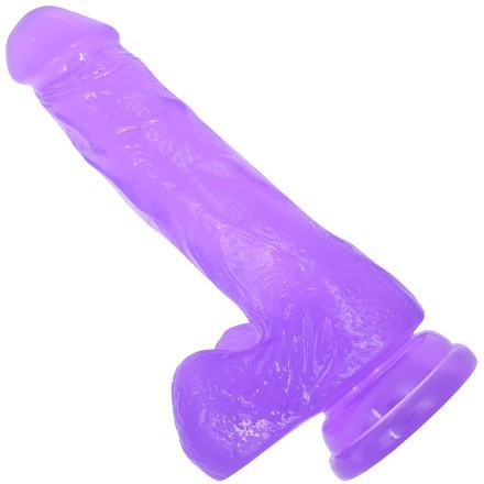 7" Purple Suction Dildo