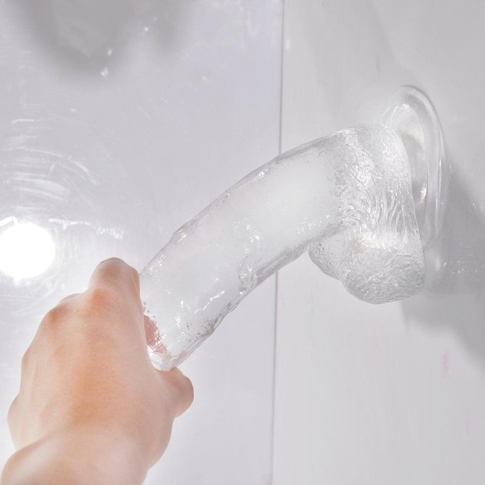 7" Clear Suction Dildo