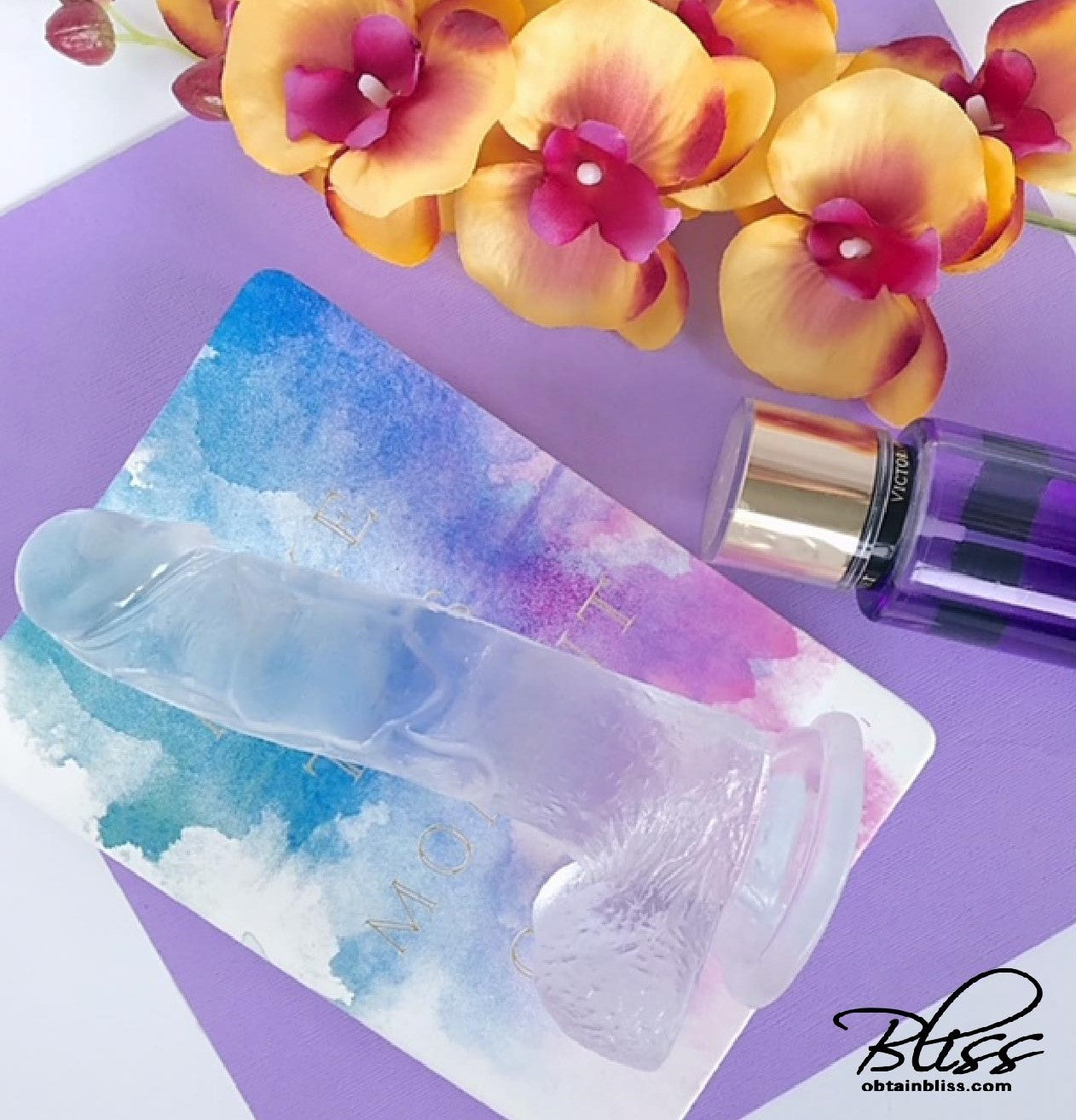 7" Clear Suction Dildo