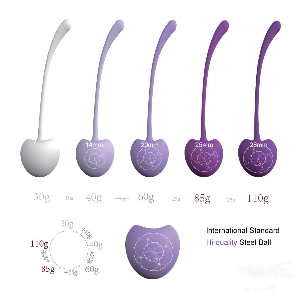 Purple Cherry Weighted Kegel Balls (5-Piece Set)