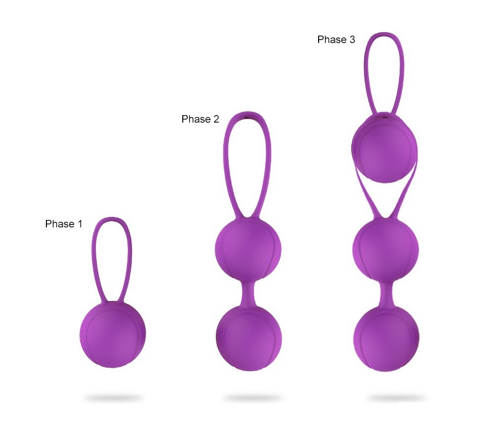 Purple Round Weighted Kegel Balls (2-Piece Set)