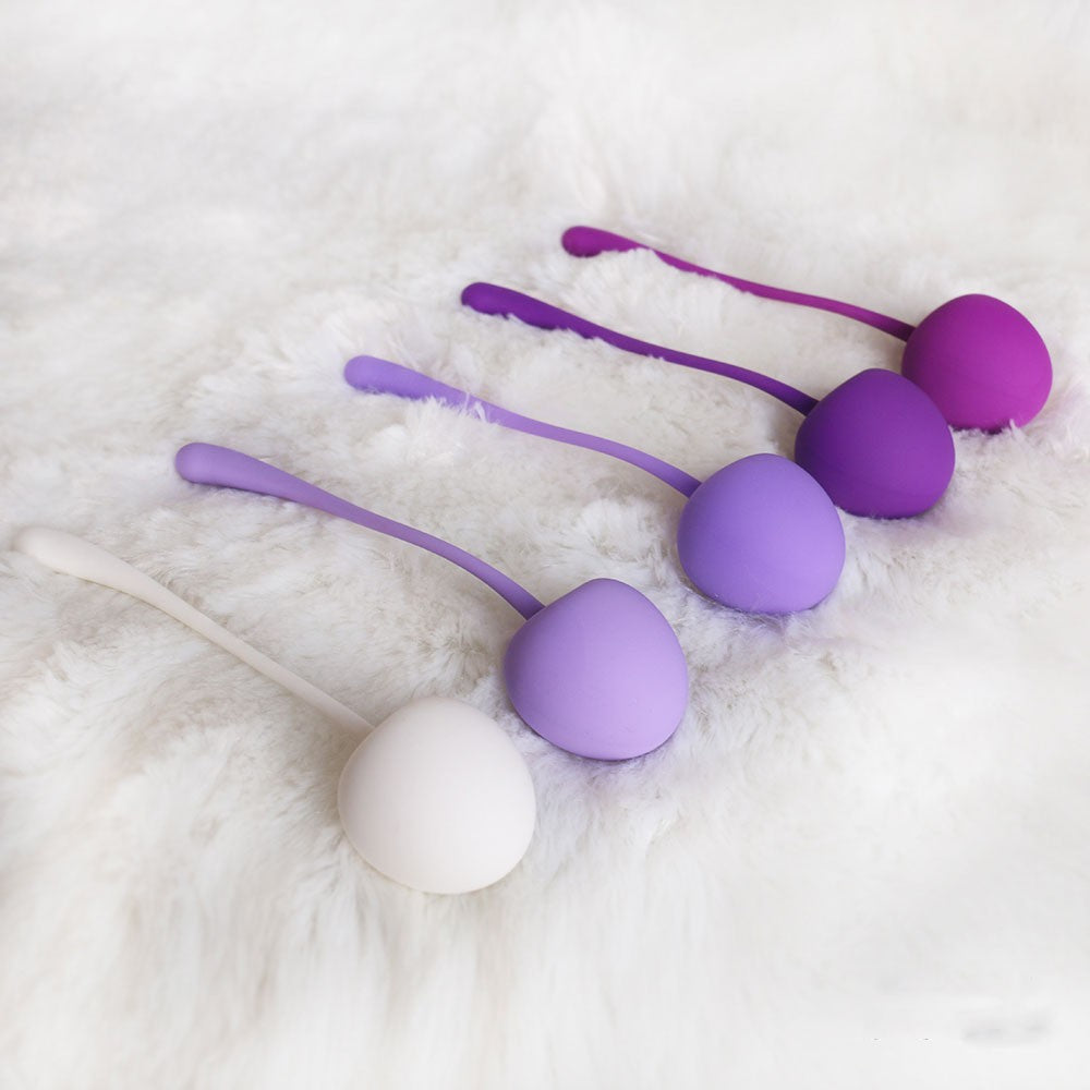 Purple Cherry Weighted Kegel Balls (5-Piece Set)