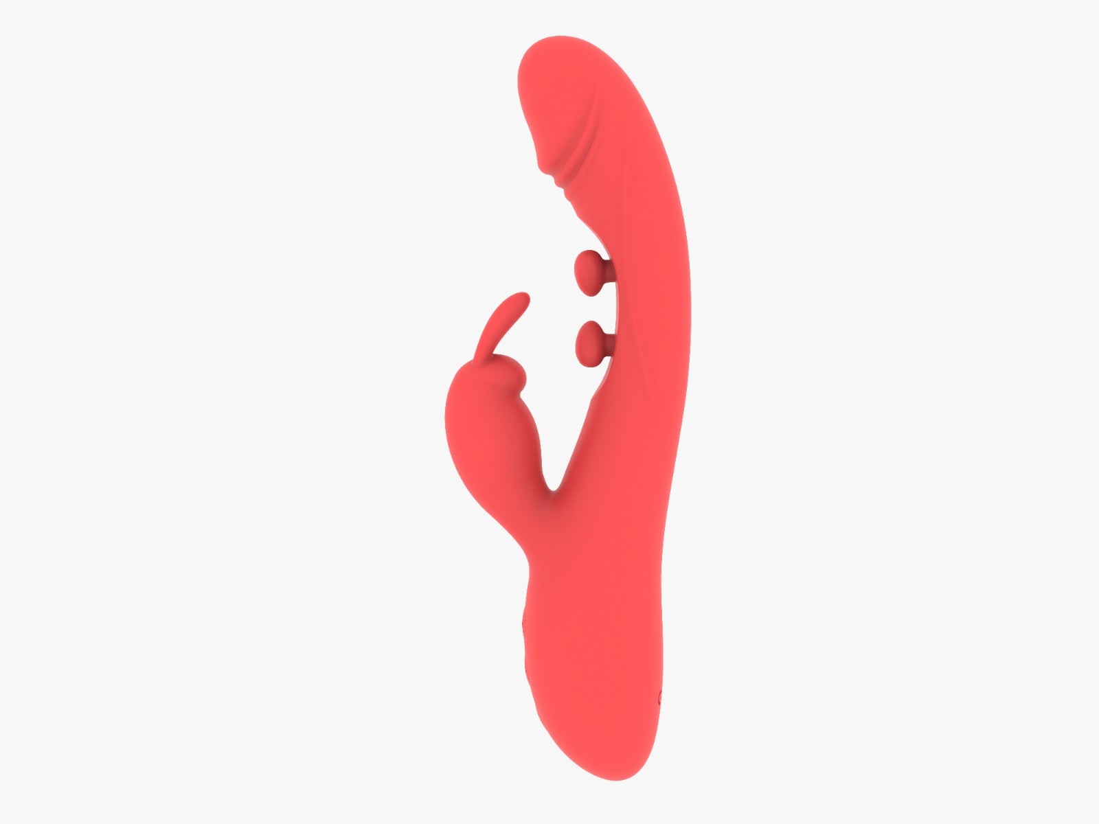 Curvella vibrator featuring moving internal massage bumps